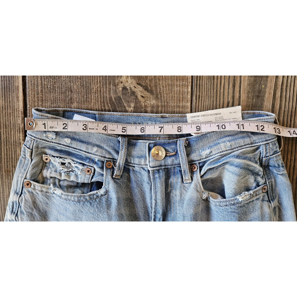 American Eagle Jeans Womens 26 Baggy Jean Comfort Stretch US 2 Med Wash NWT - Picture 7 of 10